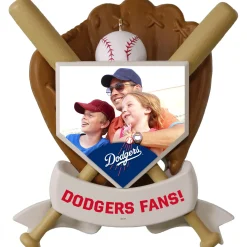 MLB Los Angeles Dodgers™ Baseball Personalized Ornament, Custom Photo and Text