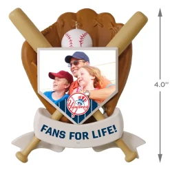 MLB New York Yankees™ Baseball Personalized Ornament, Custom Photo and Text