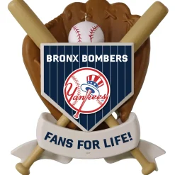 MLB New York Yankees™ Baseball Personalized Ornament, Custom Text