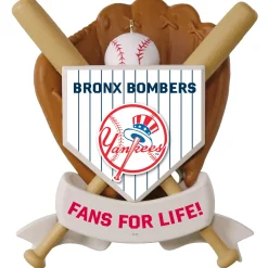 MLB New York Yankees™ Baseball Personalized Ornament, Custom Text
