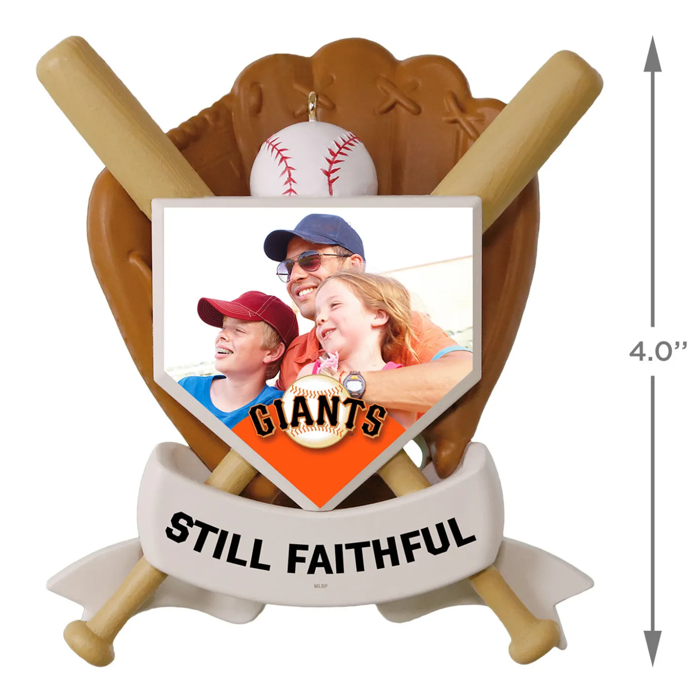 MLB San Francisco Giants™ Baseball Personalized Ornament, Custom Photo and Text