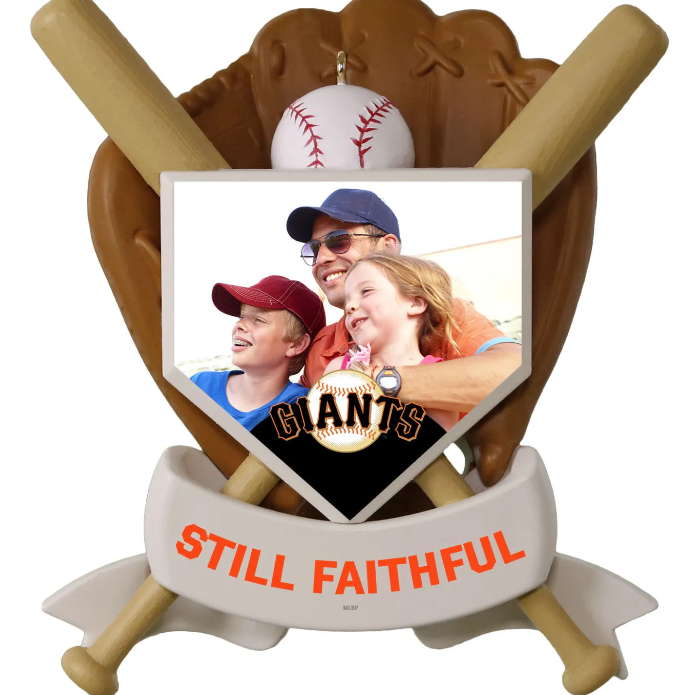 MLB San Francisco Giants™ Baseball Personalized Ornament, Custom Photo and Text