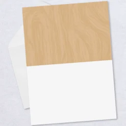 Modern Woodgrain Blank Custom Birthday Card