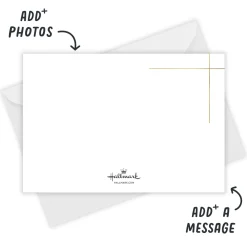 Modern Minimal Happy Flat Holiday Photo Card