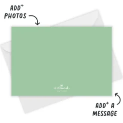 Modern Minimal Merry Flat Christmas Photo Card