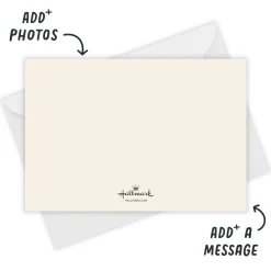 Modern Ornaments Flat Christmas Photo Card