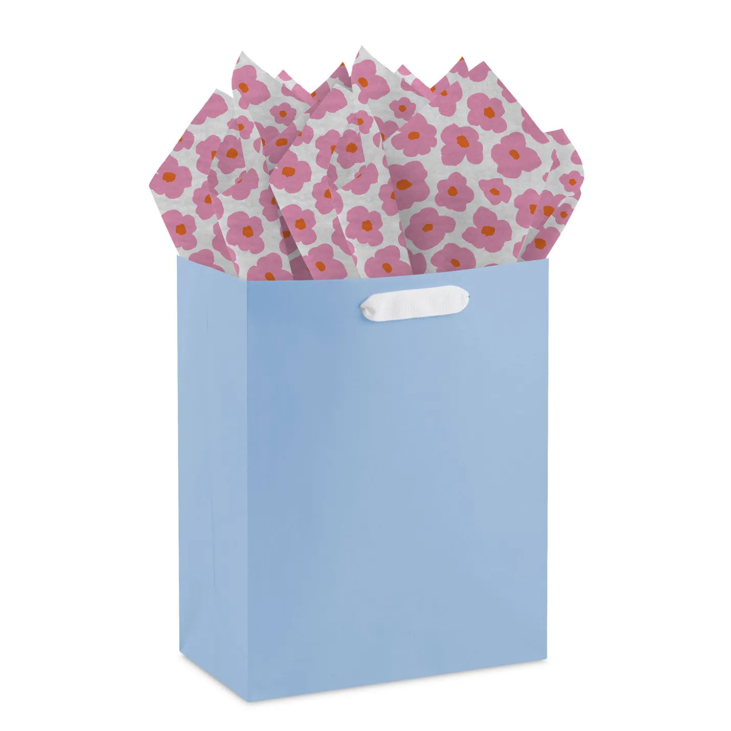 Mod Pink Flowers Tissue Paper, 6 sheets