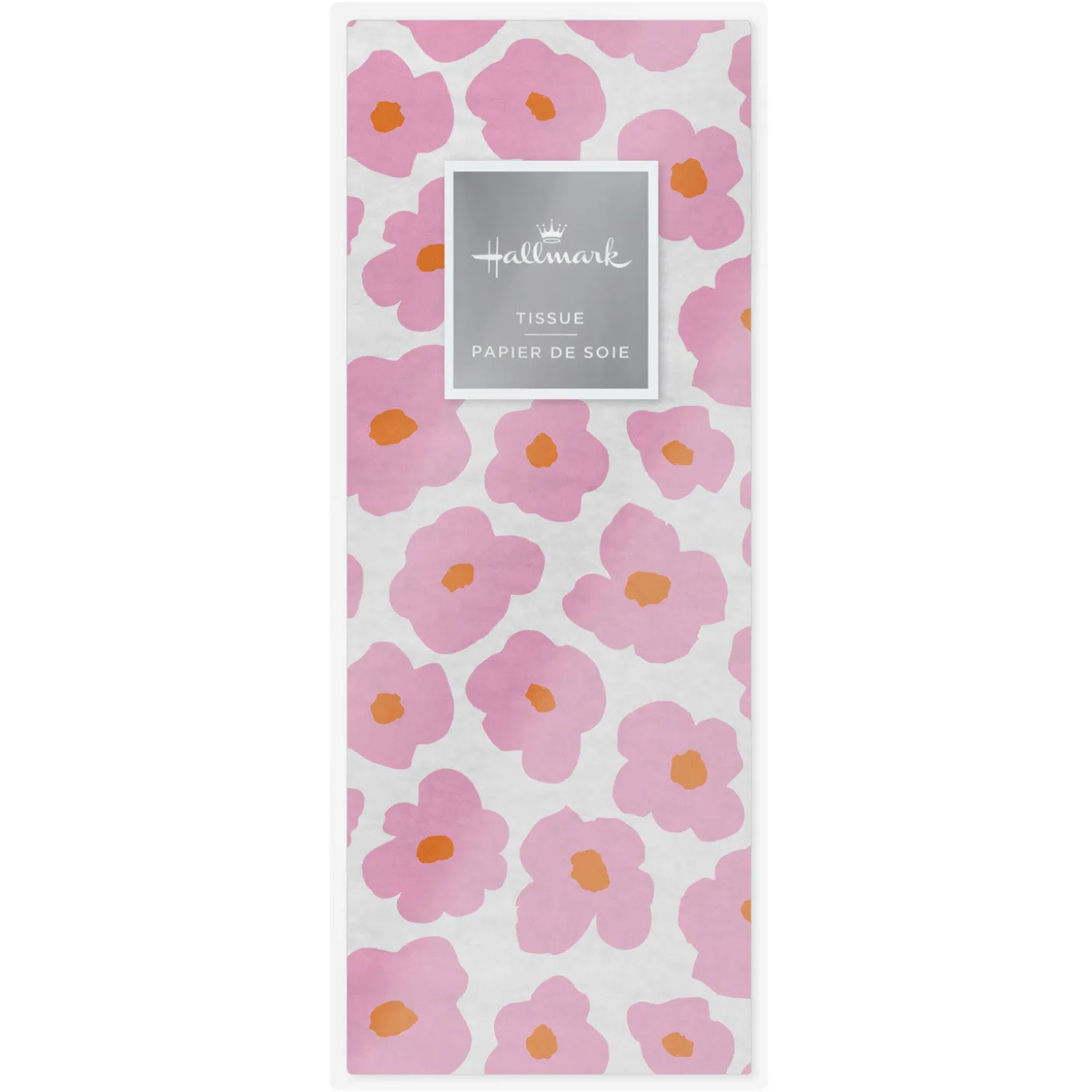 Mod Pink Flowers Tissue Paper, 6 sheets