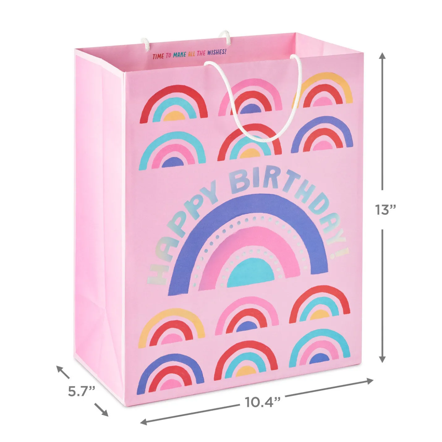 13" Mod Rainbows Large Birthday Gift Bag