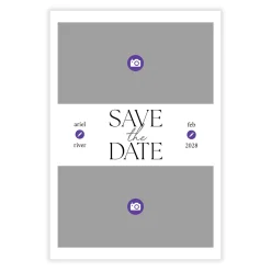Moment by Moment Flat Wedding Save the Date