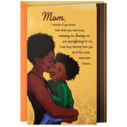 Mom, I Learned From Your Love Birthday Card From Son