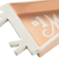 #1 Mom Pennant Trinket Dish