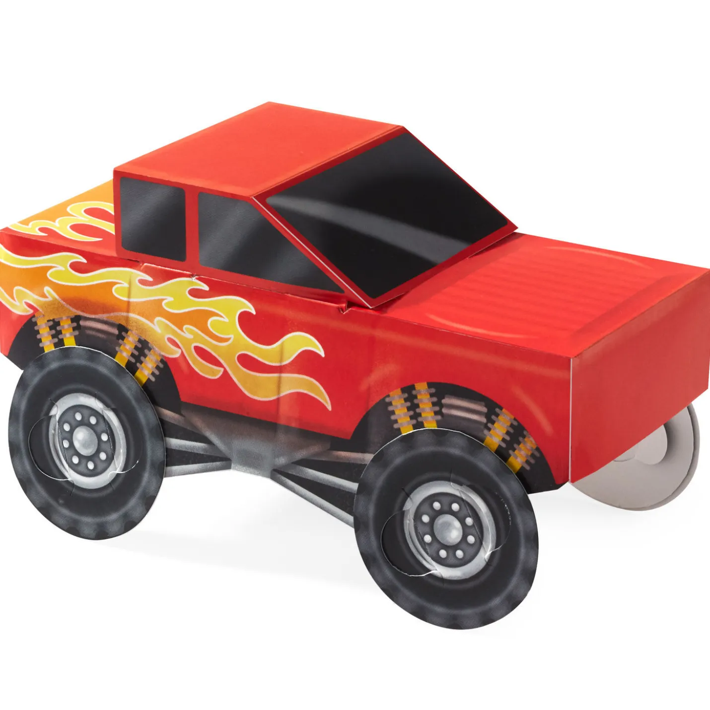 Monster Truck Birthday Card for Kids With Papercraft Activity