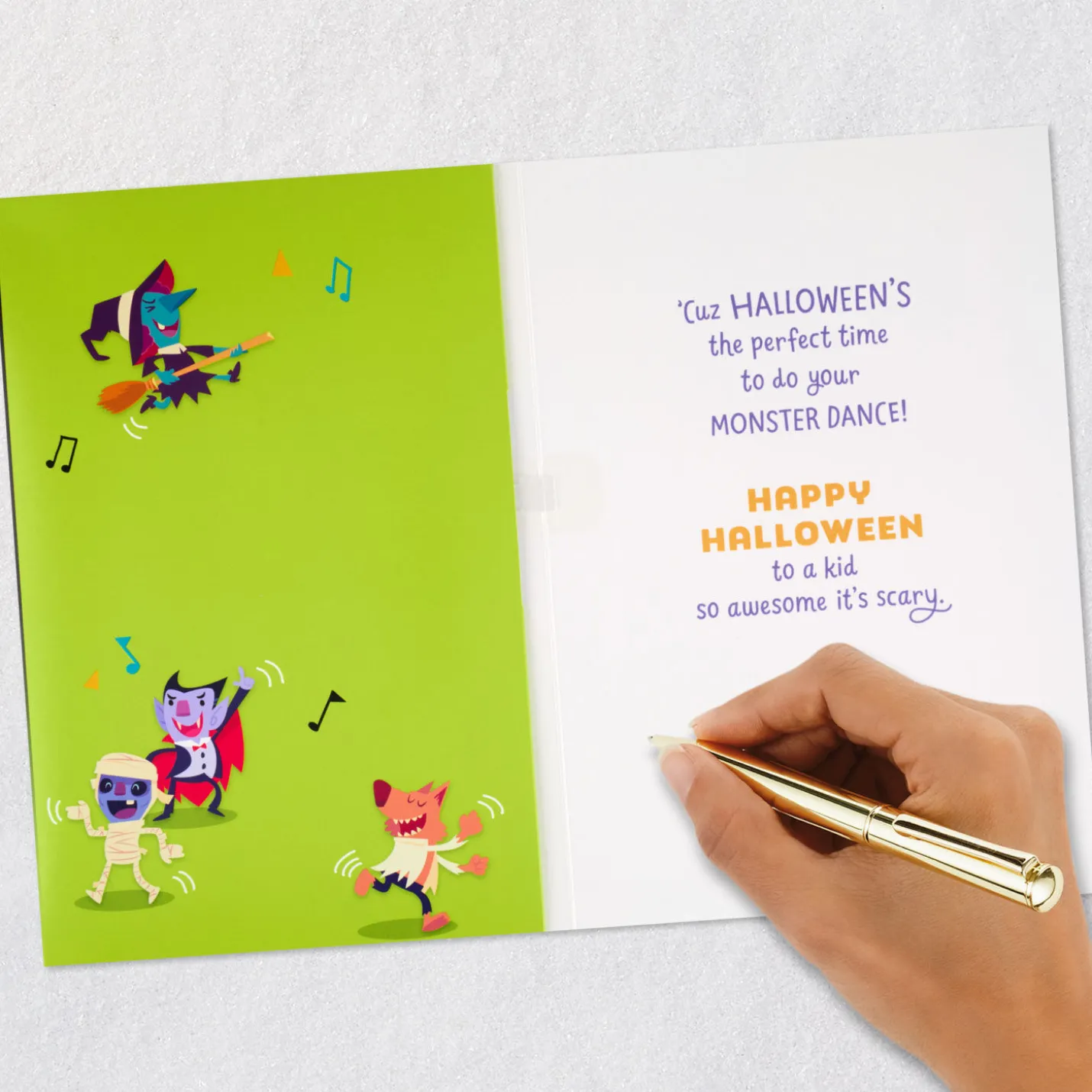 Monster Mash Musical Halloween Card for Kids