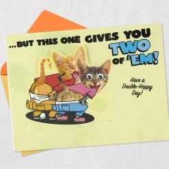 Mooning Cats Funny Pop-Up Birthday Card From Both