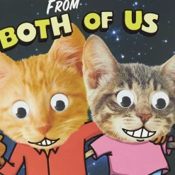 Mooning Cats Funny Pop-Up Birthday Card From Both