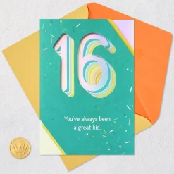 More Awesome With Every Year 16th Birthday Card