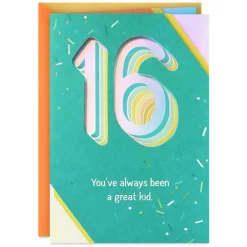 More Awesome With Every Year 16th Birthday Card