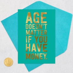 More Age than Money Funny Birthday Card