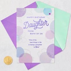 More Than Words Birthday Card for Daughter From Both