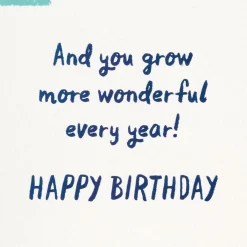 More Wonderful Every Year Birthday Card for Godson