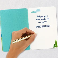 More Wonderful Every Year Birthday Card for Godson