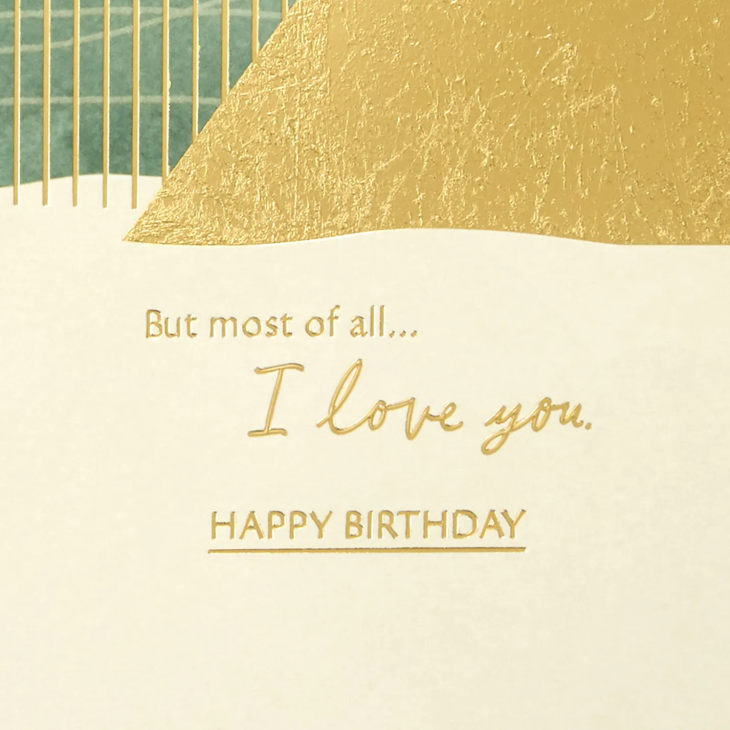 Most of All, I Love You Romantic Birthday Card for Him