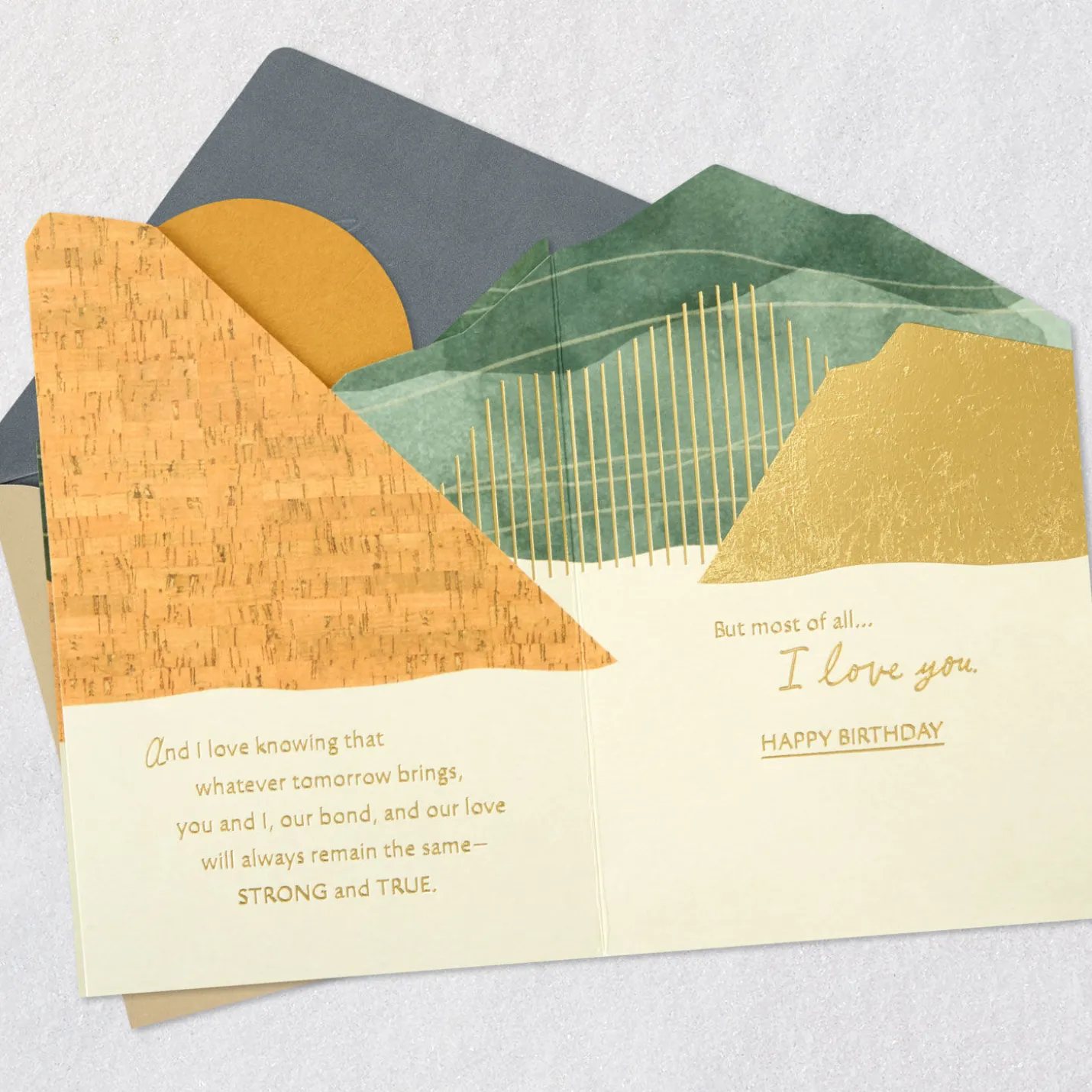 Most of All, I Love You Romantic Birthday Card for Him