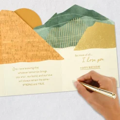 Most of All, I Love You Romantic Birthday Card for Him