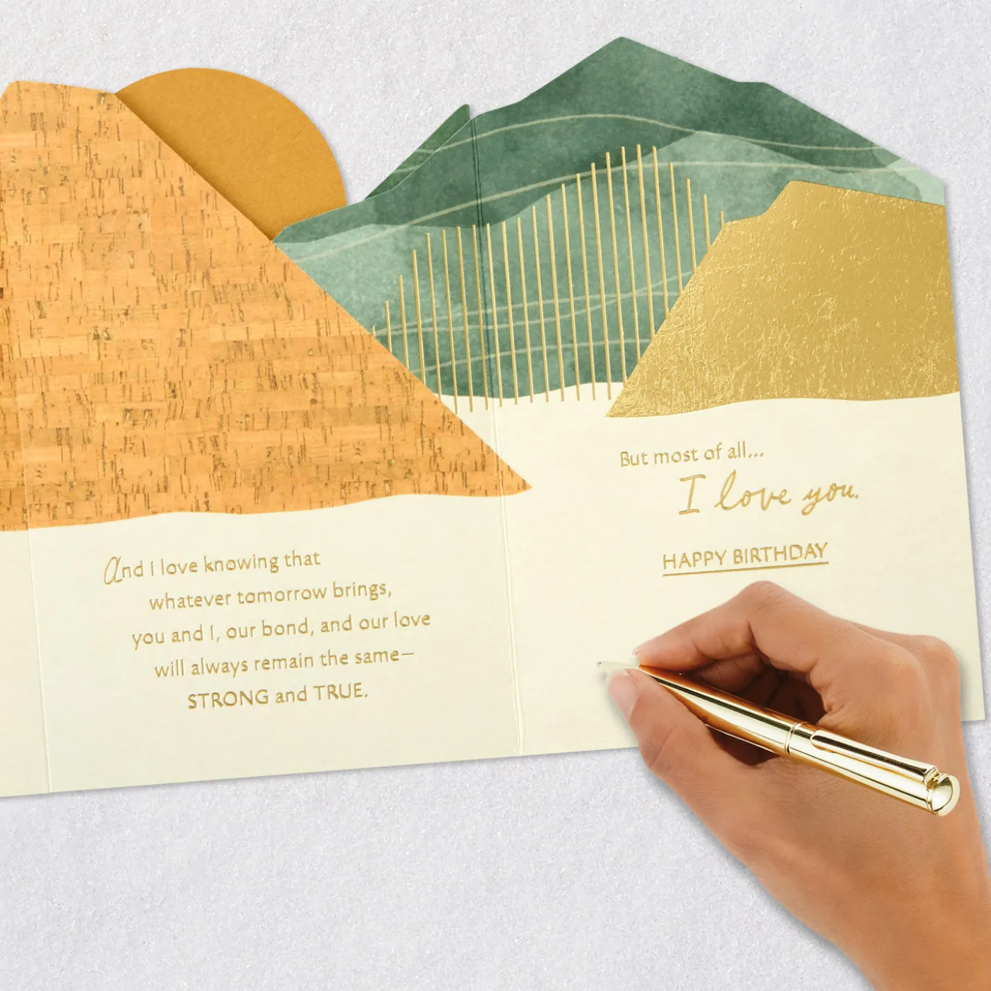 Most of All, I Love You Romantic Birthday Card for Him