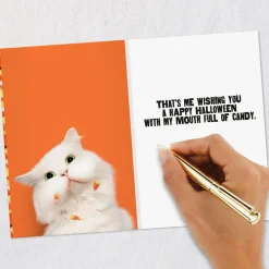Mouth Full of Candy Funny Halloween Card