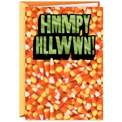 Mouth Full of Candy Funny Halloween Card