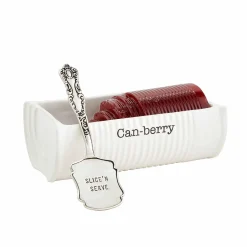 Mud Pie Can-Berry Dish With Spatula, Set of 2