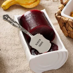 Mud Pie Can-Berry Dish With Spatula, Set of 2