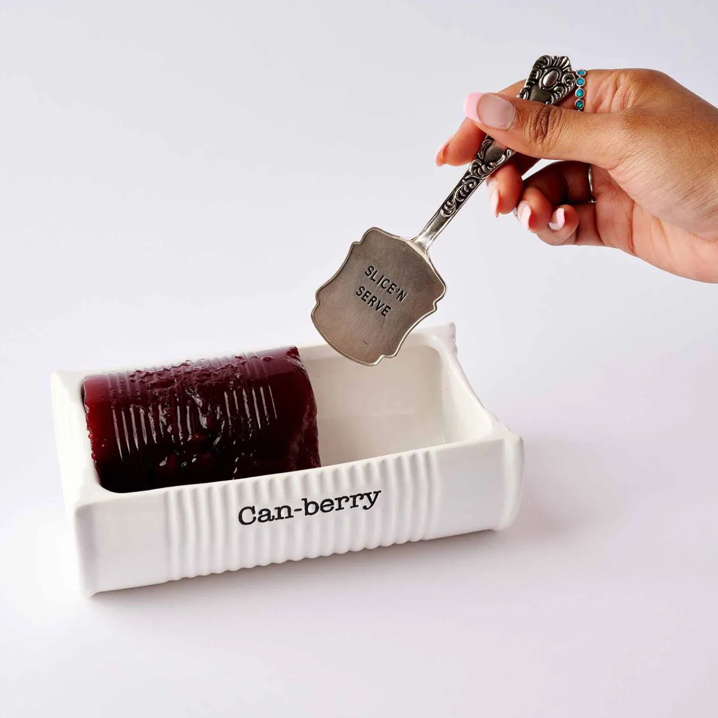 Mud Pie Can-Berry Dish With Spatula, Set of 2