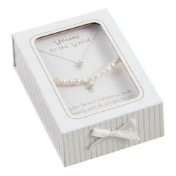 Mud Pie Cross Jewelry Gift Set for Baby