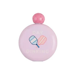Mud Pie Day Dinking Pink Pickleball Flask