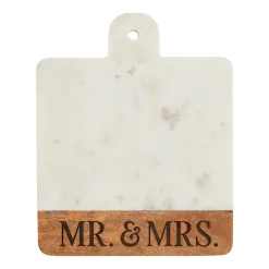 Mud Pie Mr. and Mrs. Marble Serving Board