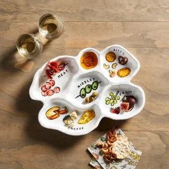 Mud Pie Sectioned Charcuterie Plate