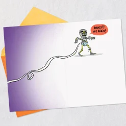 Mummy Mishap Funny Halloween Card