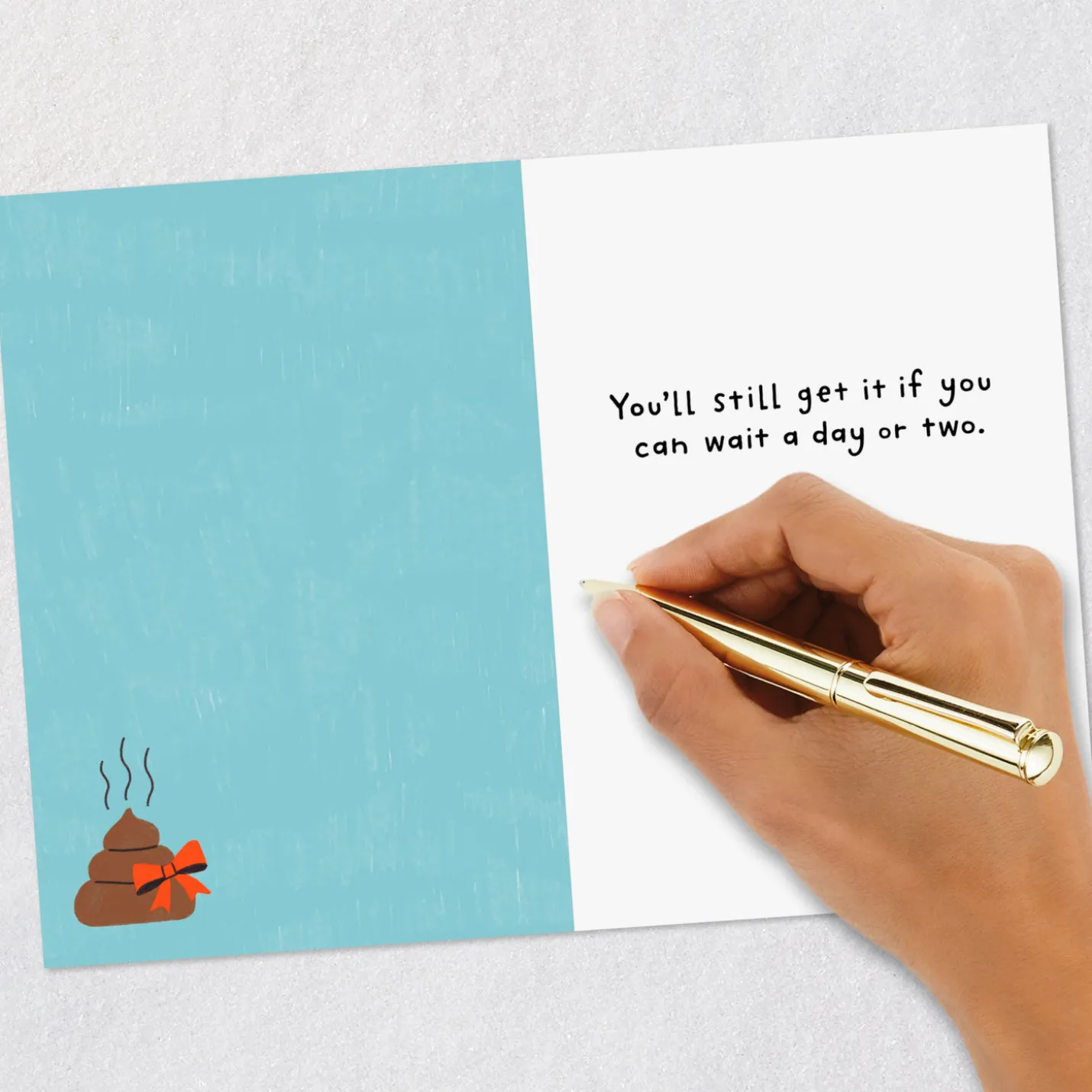 My Dog Ate Your Present Funny Birthday Card