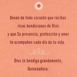 My Heartfelt Wish for You Spanish-Language Quinceañera Card