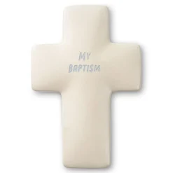 My Baptism Cross-Shaped Lidded Trinket Dish