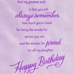 My Greatest Wish for You Birthday Card for Daughter