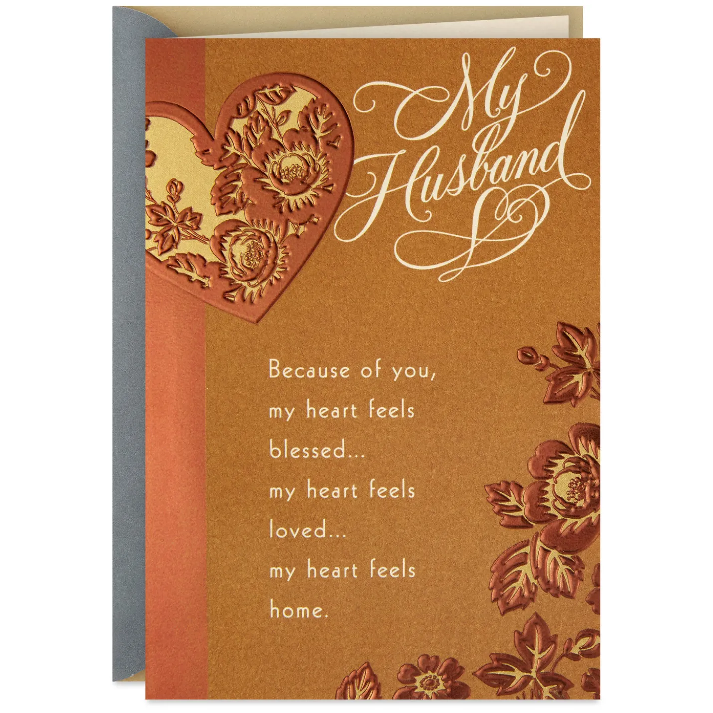 My Heart Feels Home Religious Birthday Card for Husband