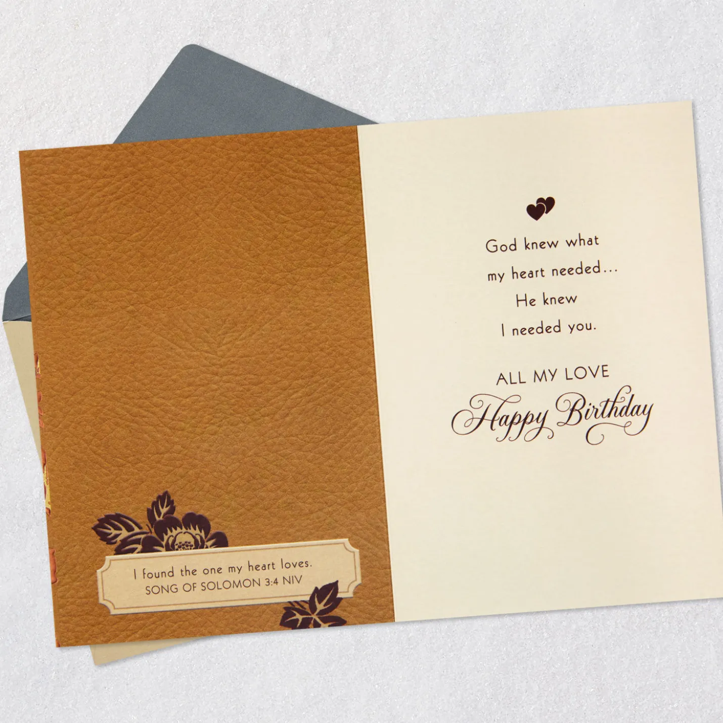 My Heart Feels Home Religious Birthday Card for Husband