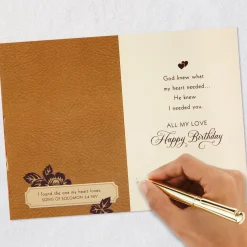 My Heart Feels Home Religious Birthday Card for Husband