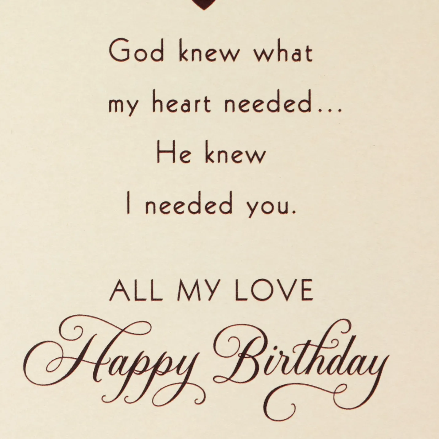 My Heart Feels Home Religious Birthday Card for Husband