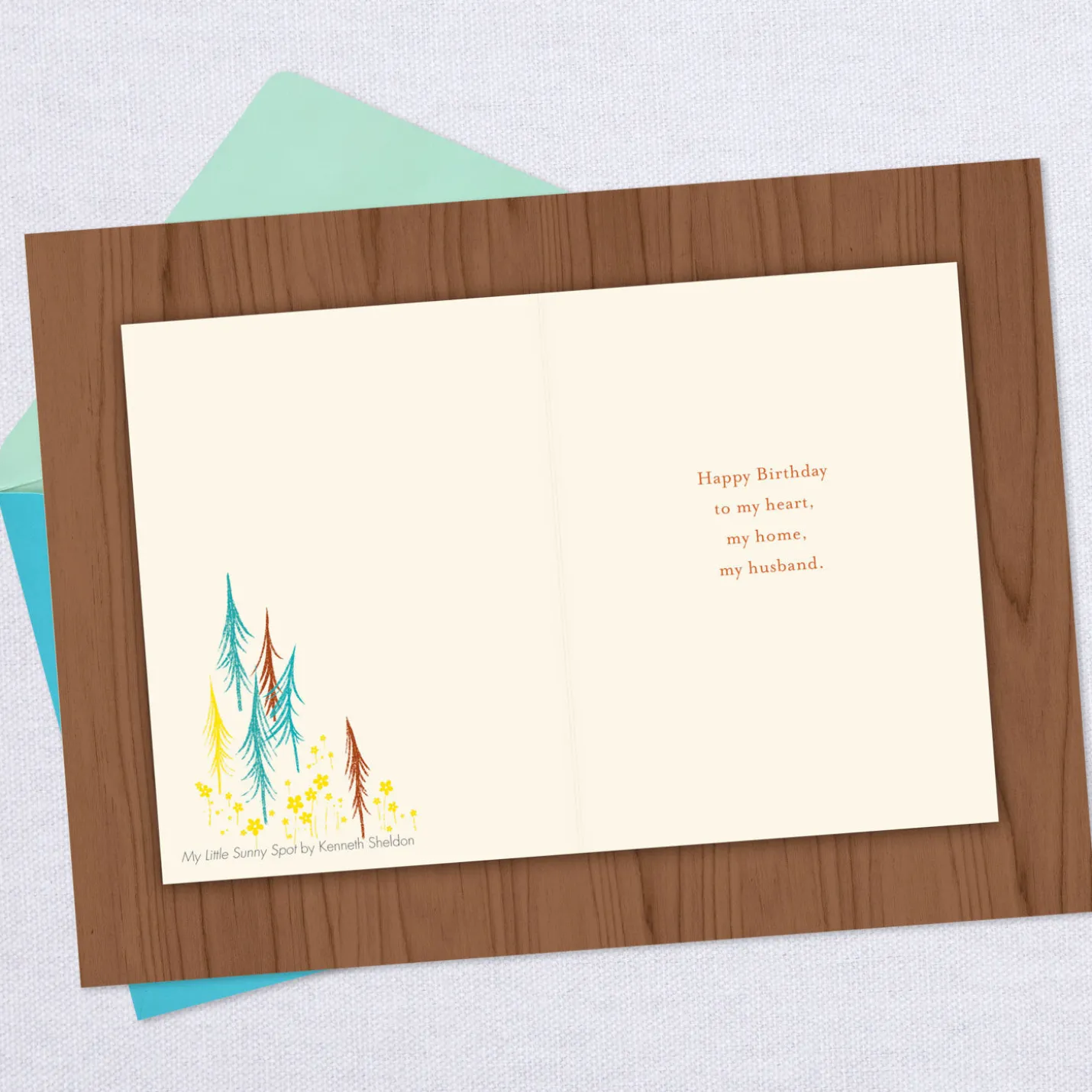 My Heart, My Home Birthday Card for Husband