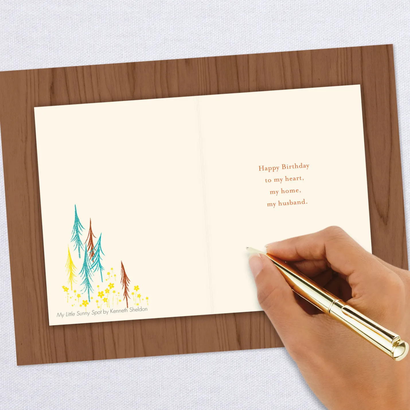 My Heart, My Home Birthday Card for Husband